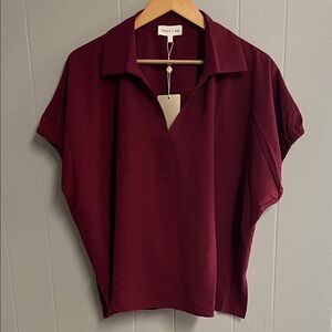 NWT Entro Blouse Top Shirt Large